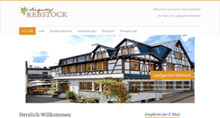 Desktop Screenshot of landgasthof-rebstock.com