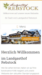 Mobile Screenshot of landgasthof-rebstock.com