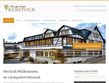 Tablet Screenshot of landgasthof-rebstock.com